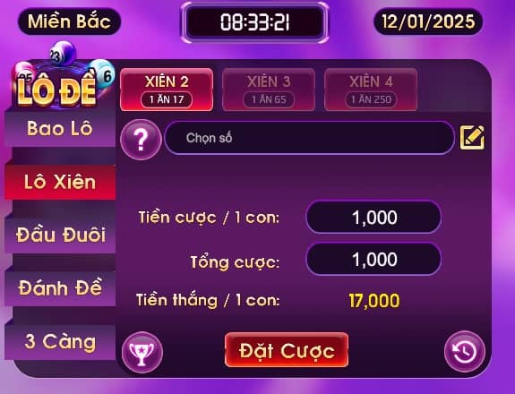 Lô xiên tại 79club