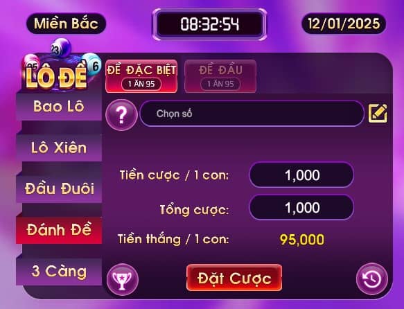 Chơi đề tại 79Club